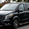Black Mercedes-Benz V-Class passenger van