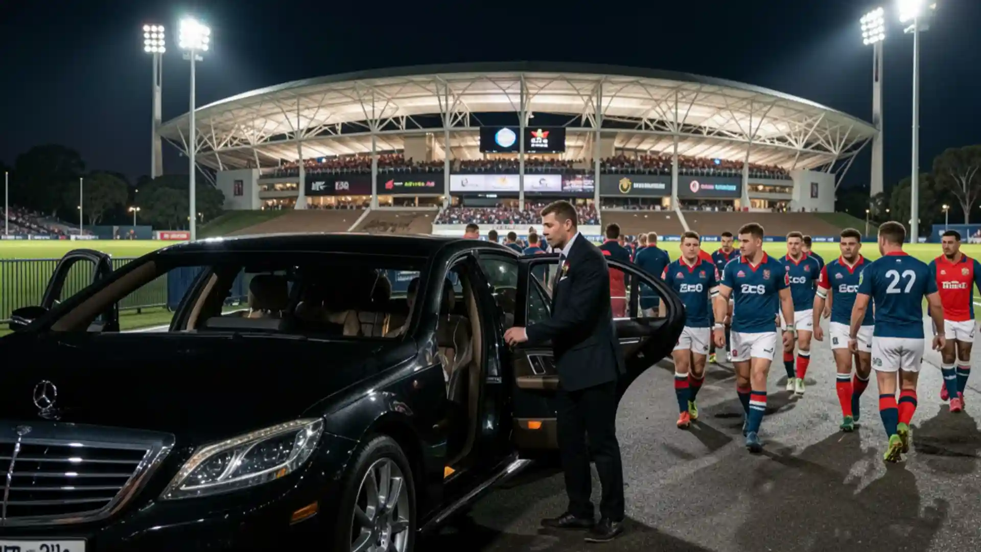 State of Origin chauffeur service Melbourne luxury car transfer to Melbourne Cricket Ground