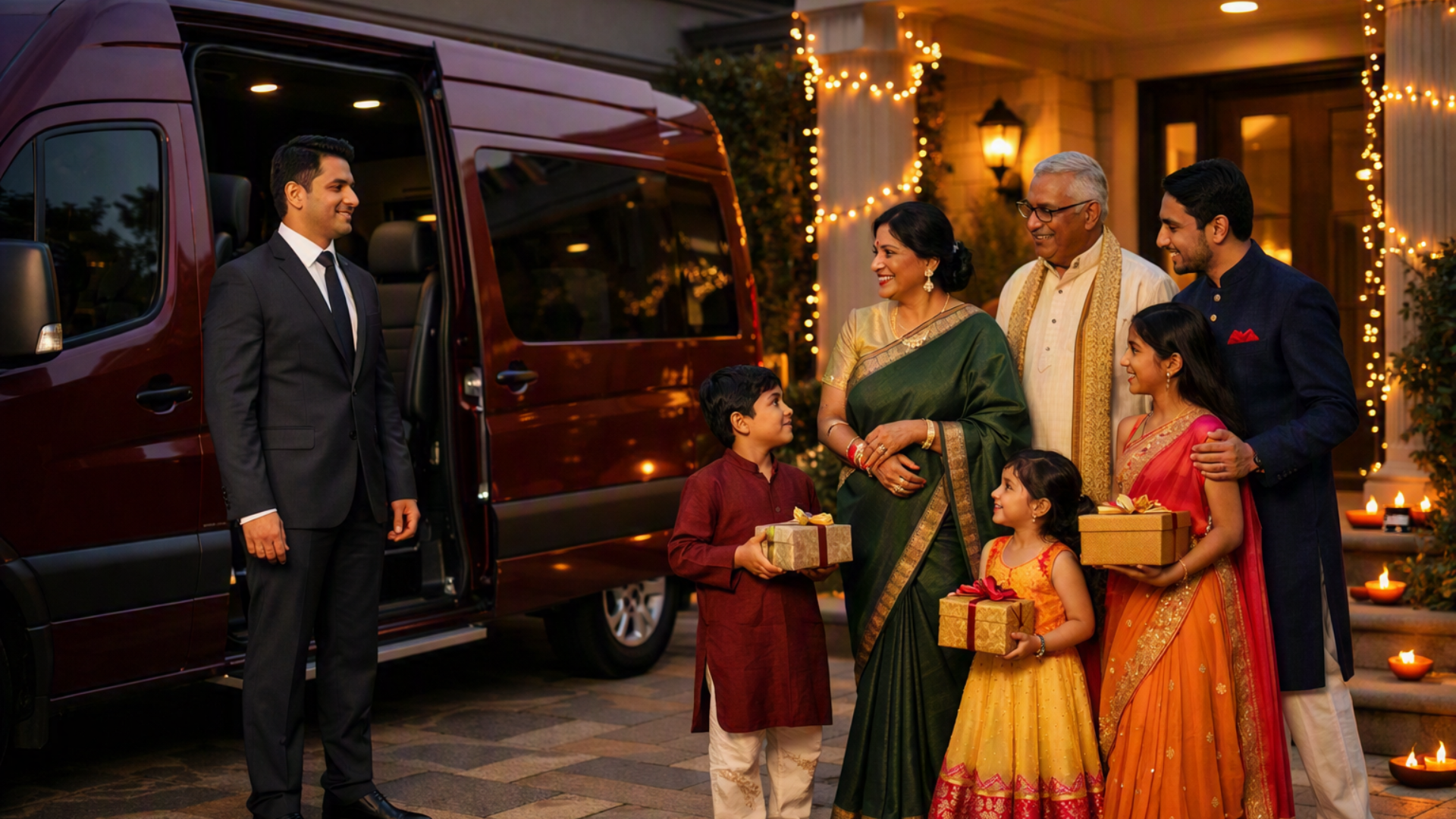 Diwali 2026 Melbourne Group Chauffeur Hire for an extended family celebration