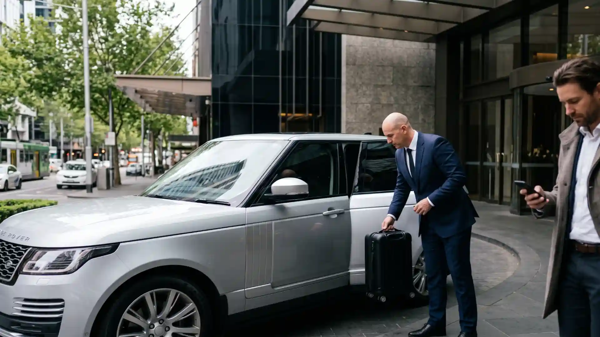 Prepaid chauffeur booking Melbourne with a professional chauffeur and luxury SUV